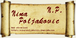 Nina Poljaković vizit kartica